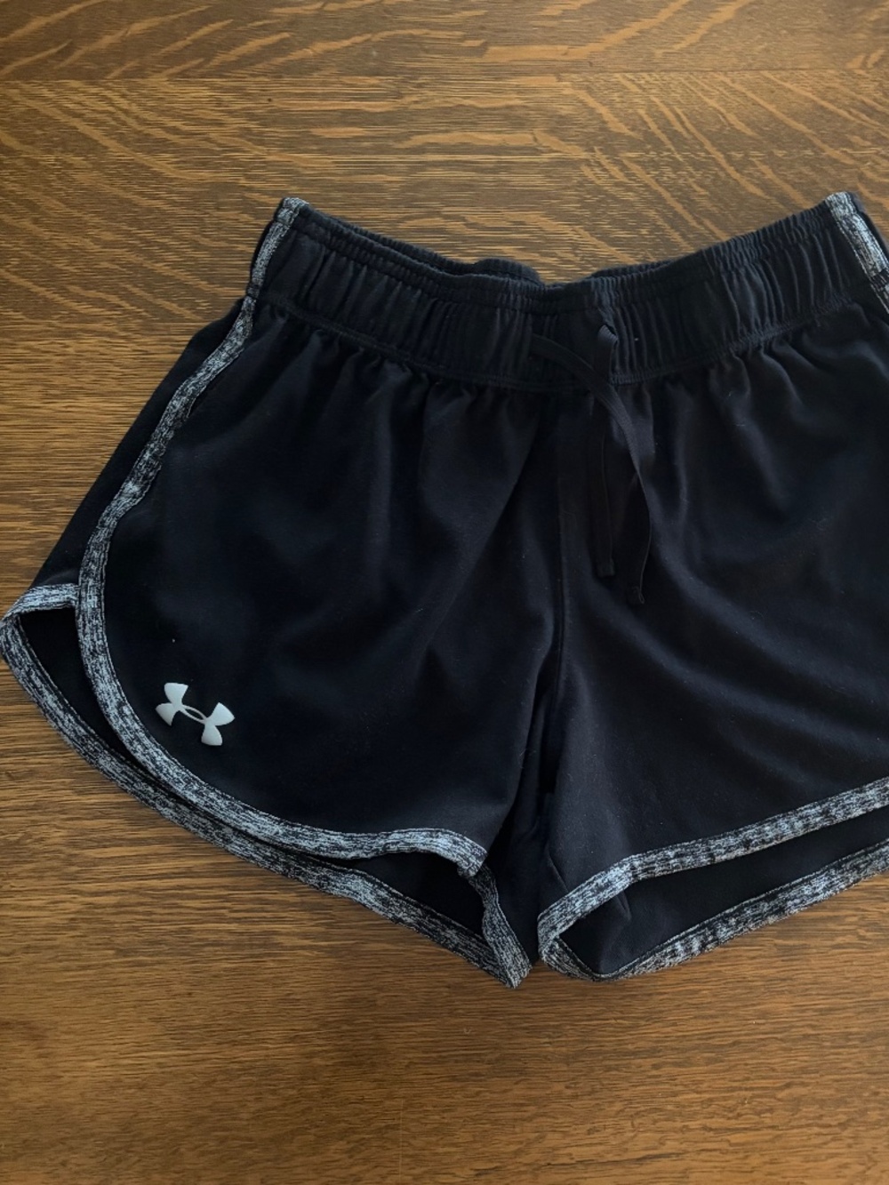 Under Armour Womens Running Athletic Shorts Black Gray size XS